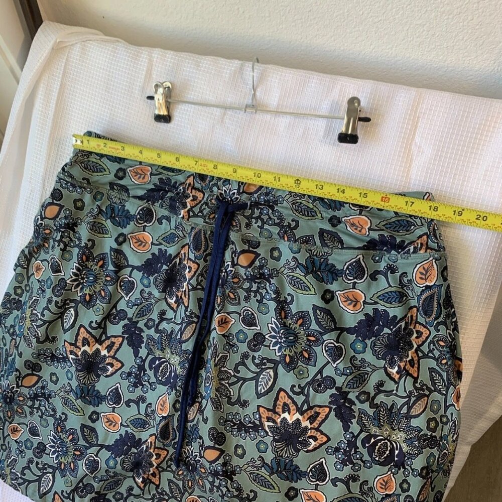 (G-208)BlevonH Women Skort 2XL Floral Print Built-In Shorts Stretch Active Skirt - Picture 8 of 8